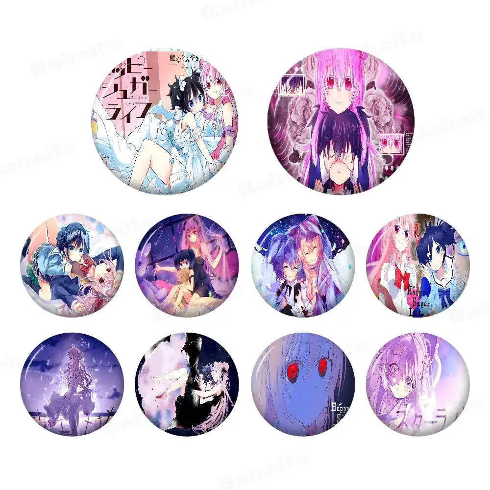 Happy Sugar Life Anmie Anime Brooches Cute Cartoon  Badge Jacket Jeans Lapel Pin Gift Accessorie