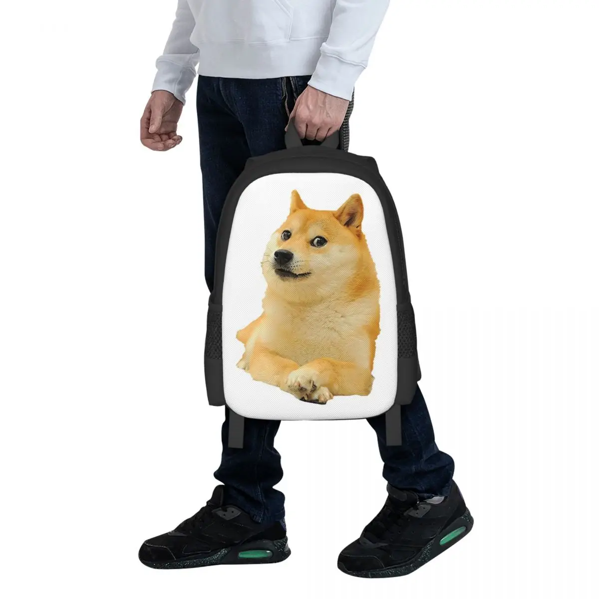 

Shiba Doge Student Backpack School Bag Hiking Travel Daypack for Boys Girls Fashion Bookbag Shoulder Bags
