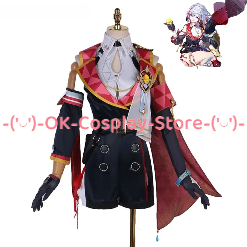 

Game Honkai: Star Rail Topaz Cosplay Costume Women Cute Party Dress Halloween Carnival Uniforms Anime Clothing Custom Made