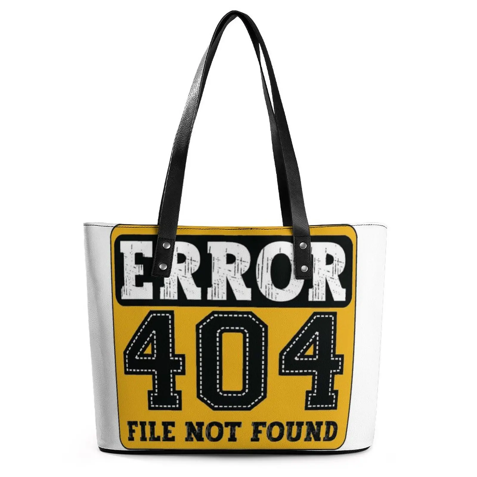 

Error Mode Handbags Error 404 File Not Found Funny Word Ziplock Tote Bag Elegant Shoulder Bag Female Beach Design Shopper Bags