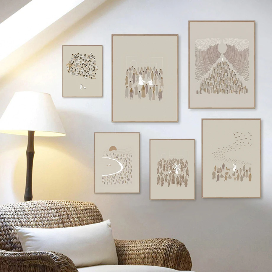 Jesus Heals Blindman Art Prints Christian Posters Bible Verse Sketch Boho Scripture Canvas Painting Living Room Wall Decor