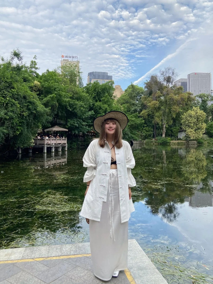 

Свободный хлопково-льняной топ с пуговицами в китайском стиле для женщин больших размеров (вес более 200 фунтов), простой длинный рукав