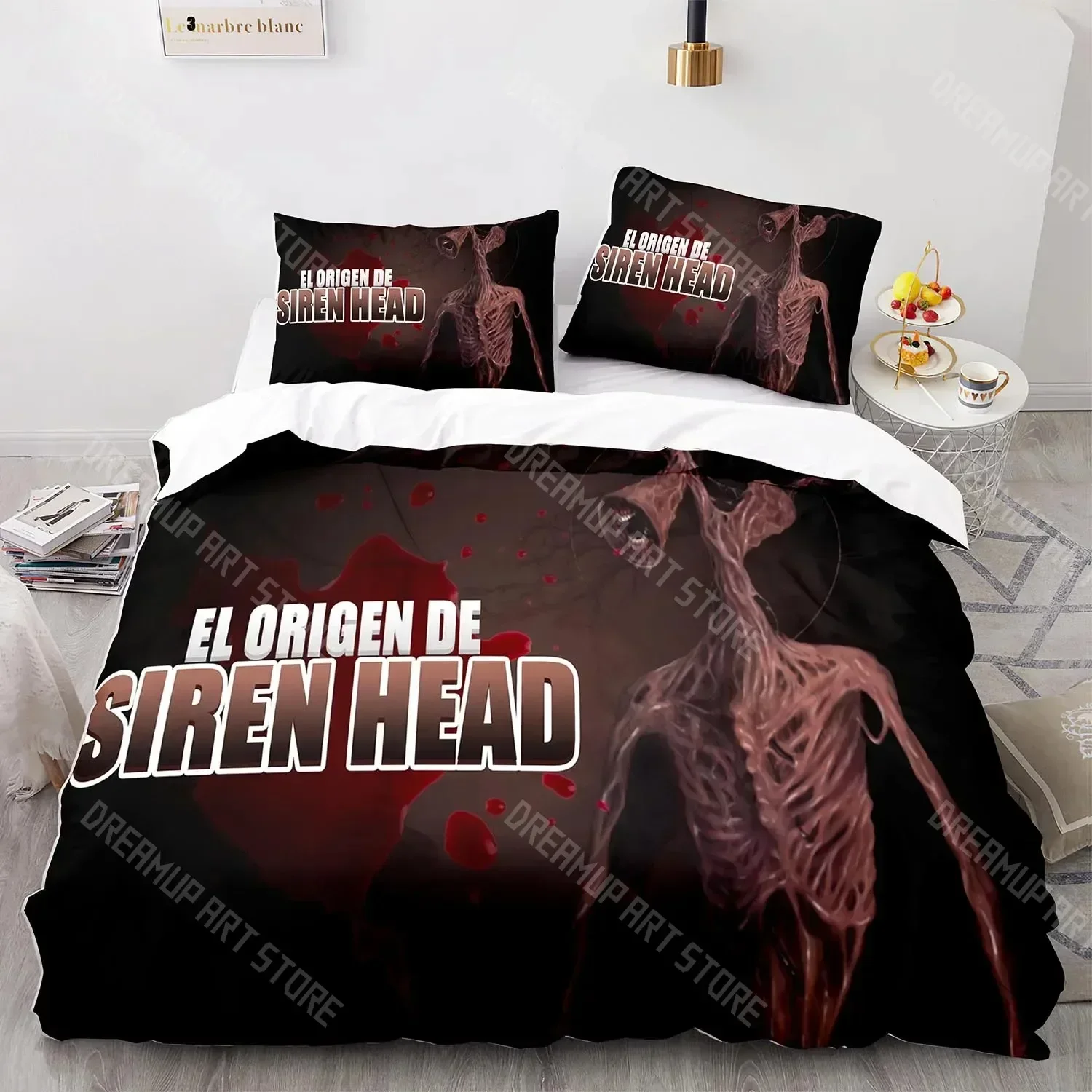 2026 3D Print Siren Head Bedding Set Single Twin Full Queen King Size Siren Head Bed Set Aldult Kid Bedroom Duvetcover Sets