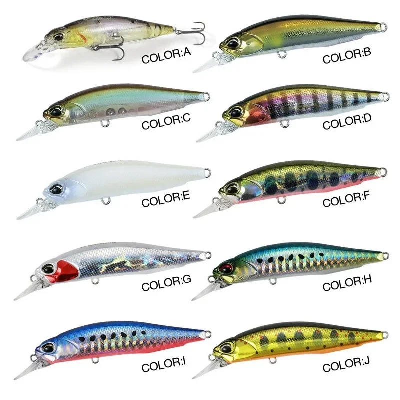 1PCS Sinking Minnow Fishing Lure 77mm/8.4g 3D Eyes Crankbait Wobblers Artificial Plastic Hard Bait Fishing Tackle