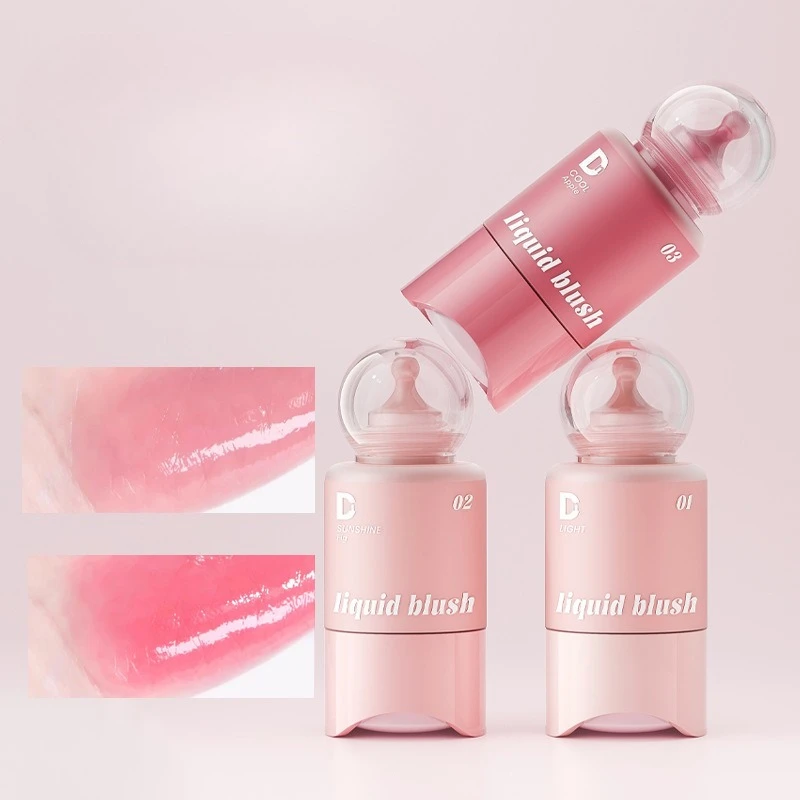 Innovative Dropper Liquid Hydrating Glow Blusher - Lightweight Translucent Natural Face Makeup for Brightening Complexion