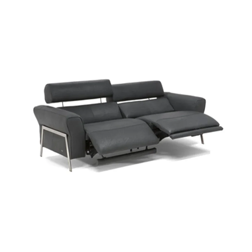 Dual Motor Recliners 2 Seater Real Genuine Leather Sofas Electric Recliner Salon Couch Puff Asiento Muebles De Sala Canape Cama