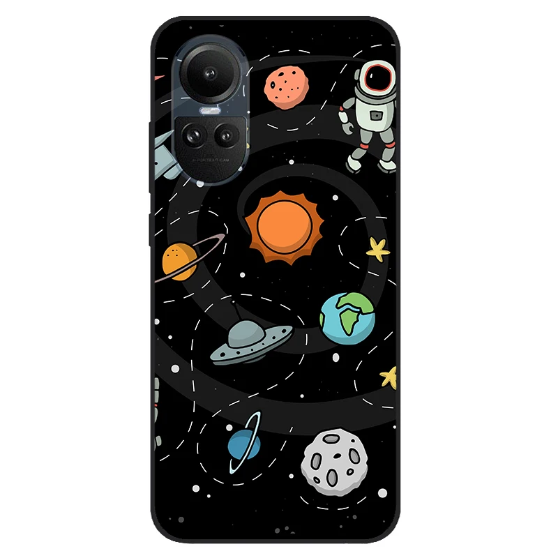 For Oppo Reno10 / Reno10 Pro 5G Case Luxury TPU Soft Silicone Phone Cover for Oppo Reno 10 Pro 5G CPH2525 CPH2531 Lovely Bumper