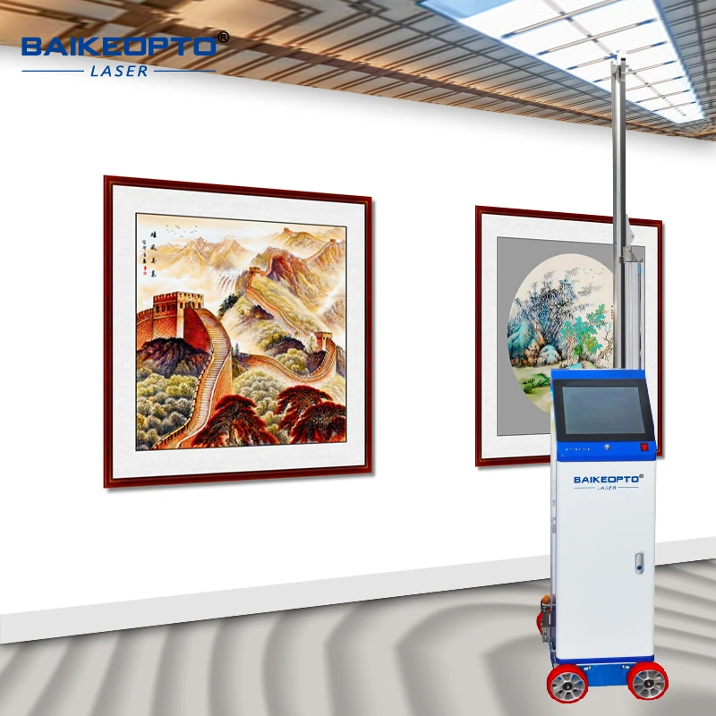 Impresora de pared 9600DPI AI 4K, impresora de pared Vertical UV automática 3D 5D, precio con rieles de ruedas