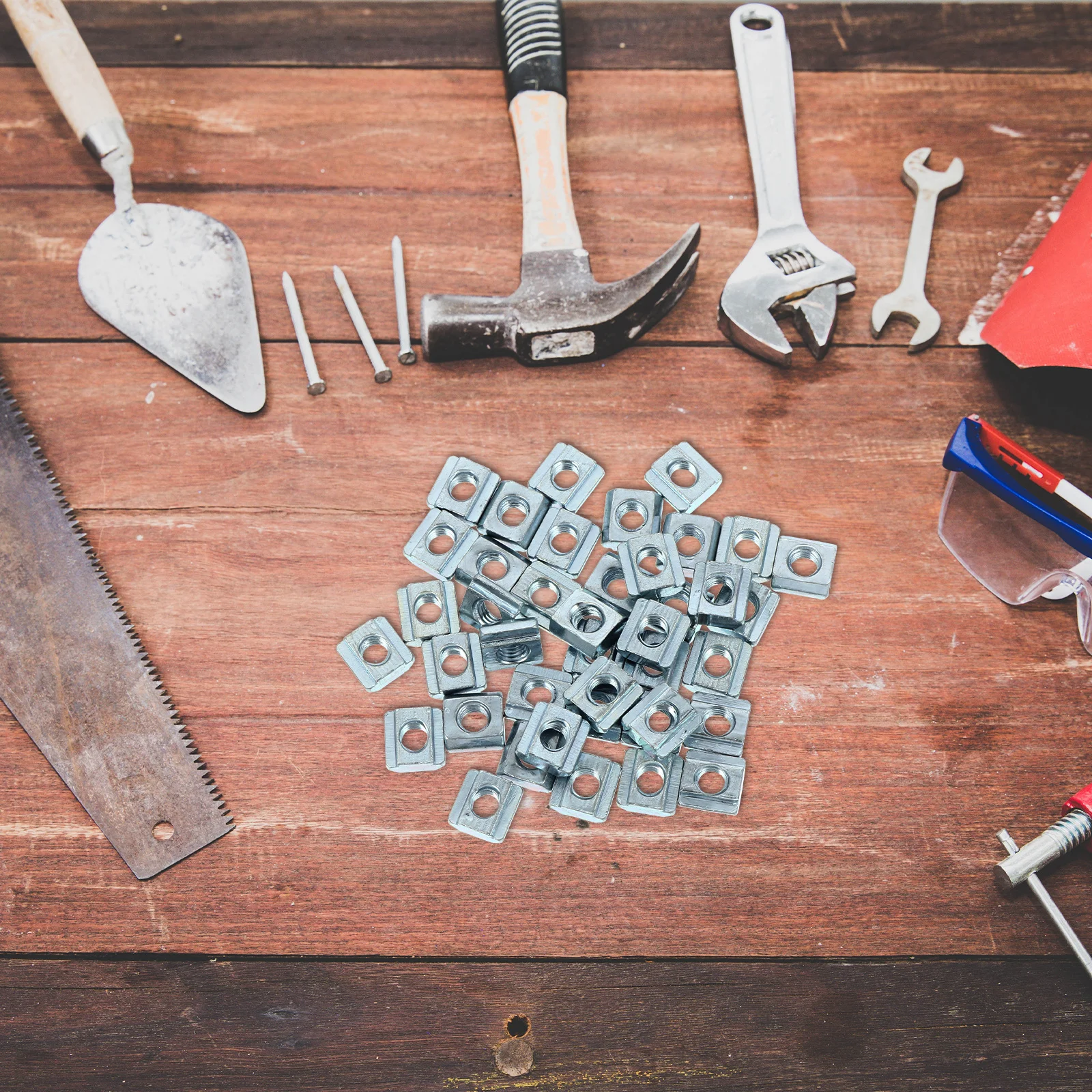 

40 pcs Sliding T Nuts Thread Hammer Head Nut For Aluminum Extrusion Profile Carbon Steel Rust Resistant T Slot Fasteners