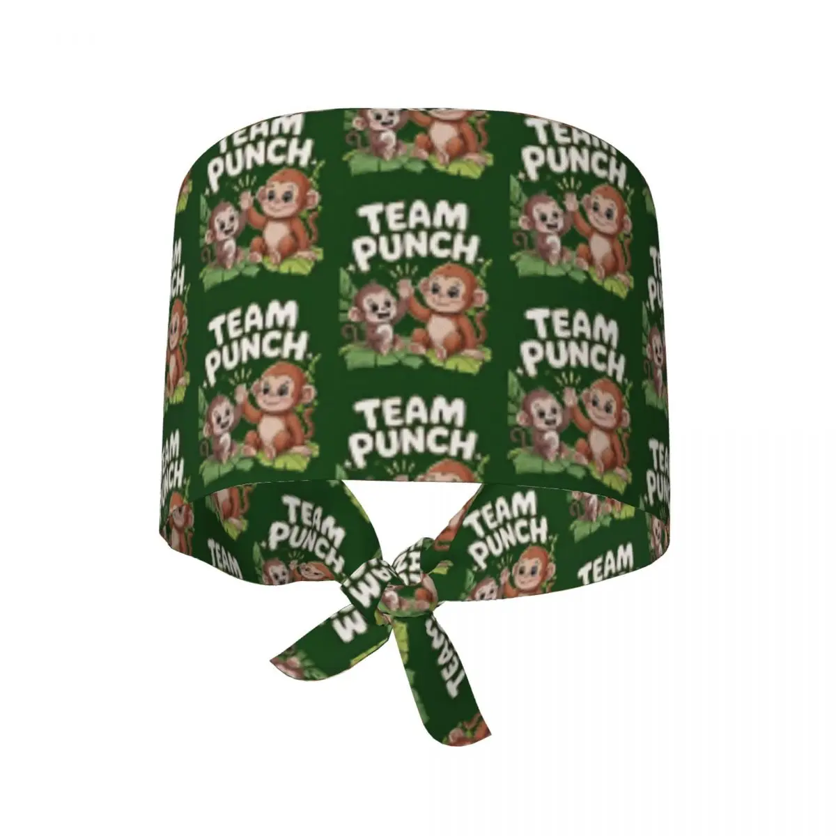 Medical Hat Team Punch Funny Monkey Work Scrub Cap For Unisex Women Adjustable Nurse Hat Stylish Long Hair Working Caps