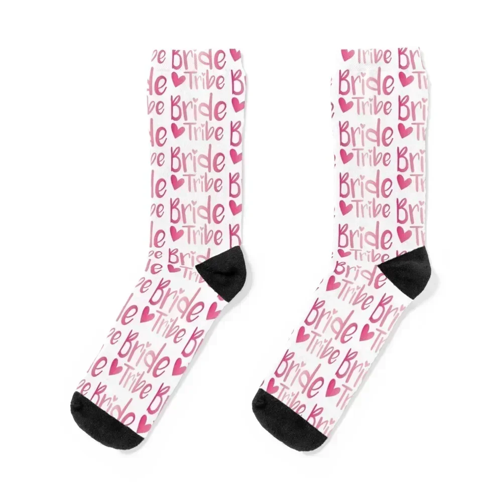 

Bride Tribe - pink Socks cotton Sports funny gift Stockings compression Socks Female Men's