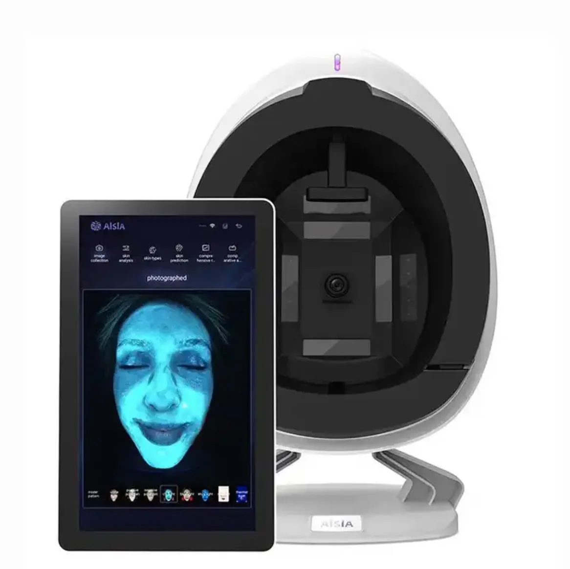 2023 moisture detection skin analyzer  Skin Scanner AI Automatic Face Recognition 3D Topography Facial Skin Analyzer Machine