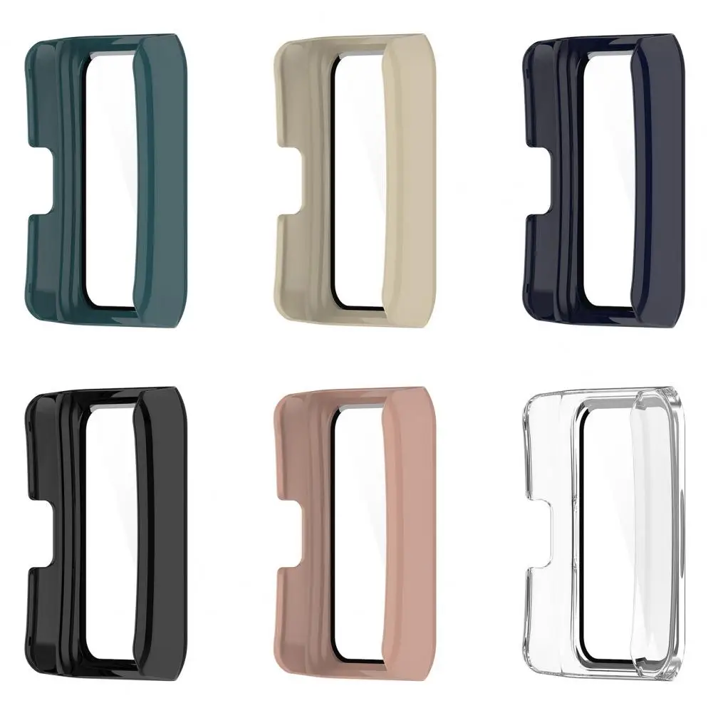 

Watch Tempered Glass Case for Band 6/7 Protection Watch Protector Smart Watch Bumper Protective Cover Screen Protector