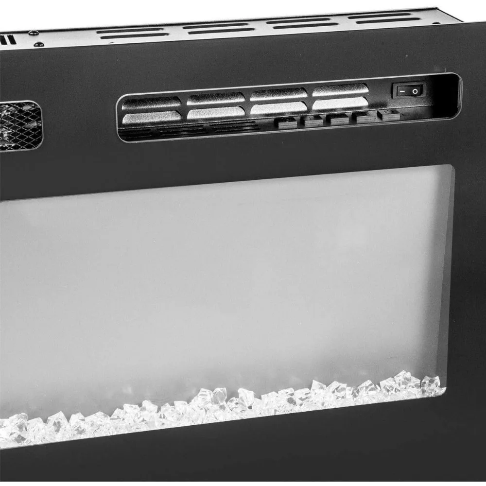 XtremepowerUS 750W-1500W Adjustable Dual Wall or Recessed Electric Fireplace Heater with High-Search Heat Terms