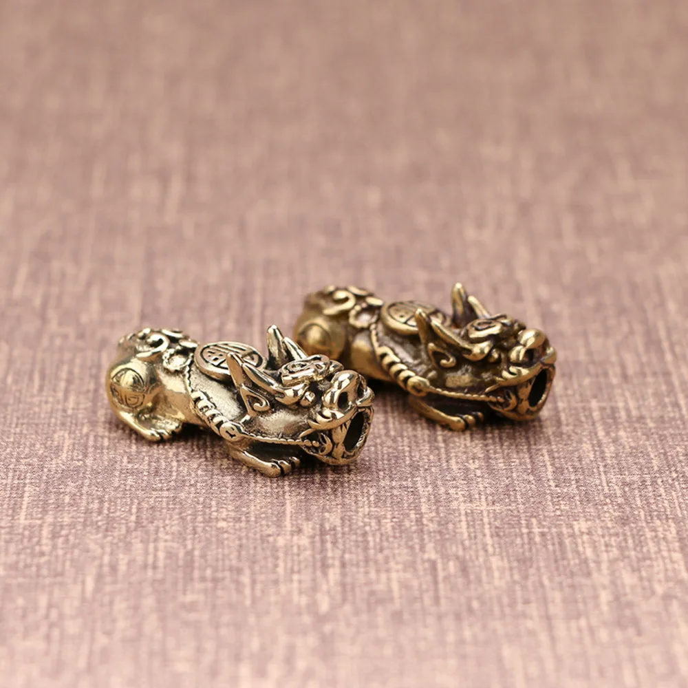 Vintage Brass Pixiu Auspicious Auspicious Animal Items String Accessories for Men and Women Pendant Pendant