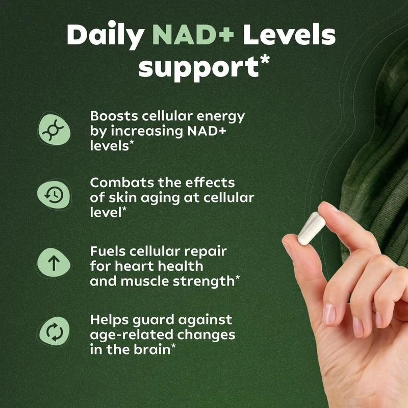 5Bags 400Pills Pure NAD+ Nicotinamide Nucleoside 900mg Resveratrol Supplement Capsules Anti-aging Boost Energy