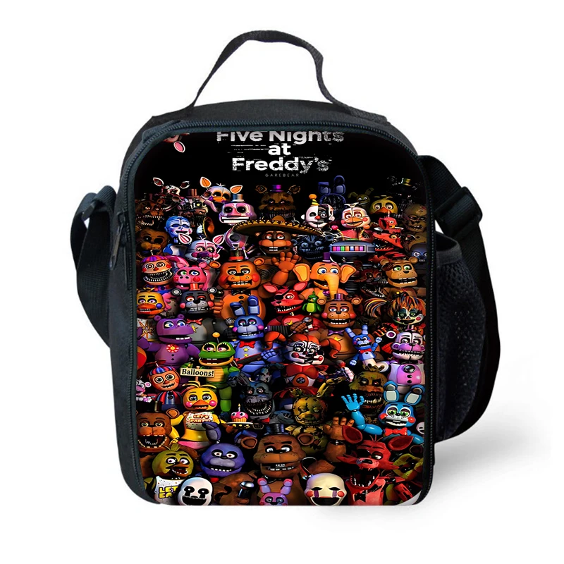 Five Night-bolsa aislante para niño y niña, Five Night en Freddys, Picnic al aire libre, enfriador térmico reutilizable, fiambrera