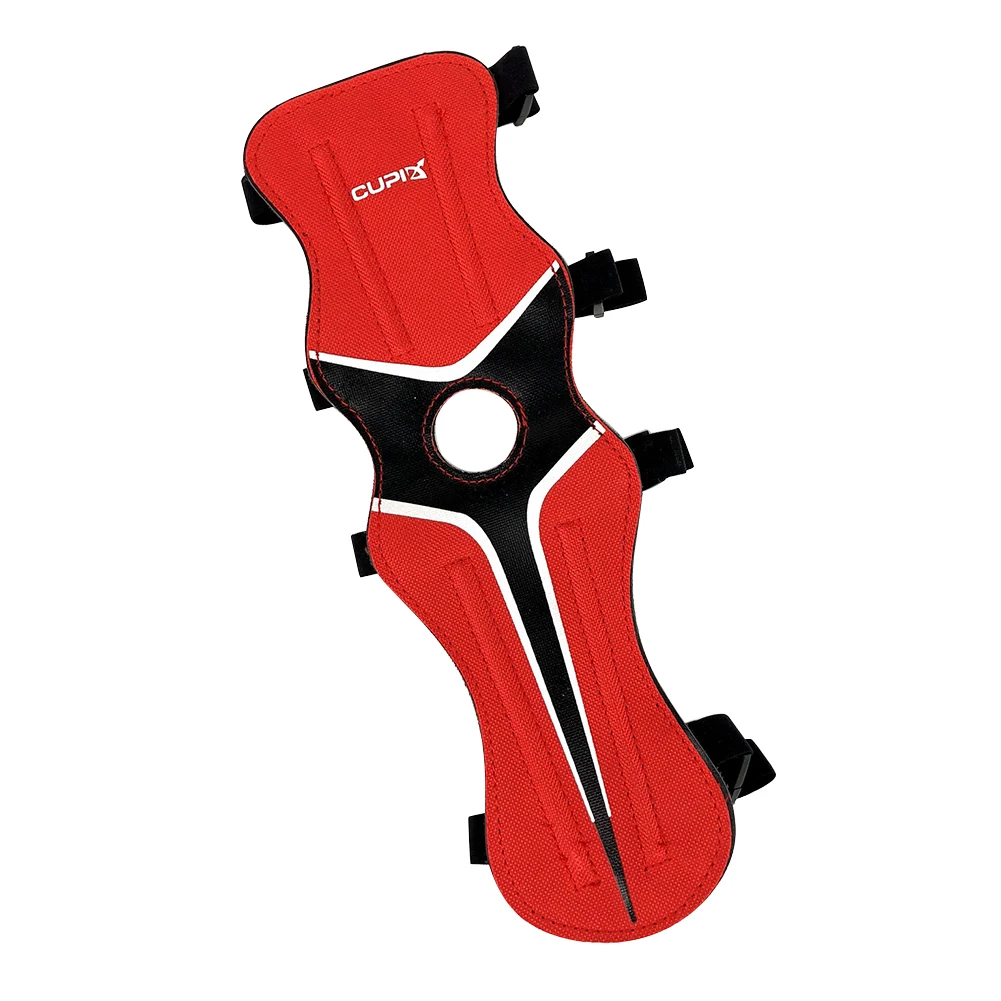 อุปกรณ์ป้องกันแขนธนูธนูป้องกันแขนสำหรับการฝึกล่าสัตว์สายรัดแขนที่ปลอดภัย