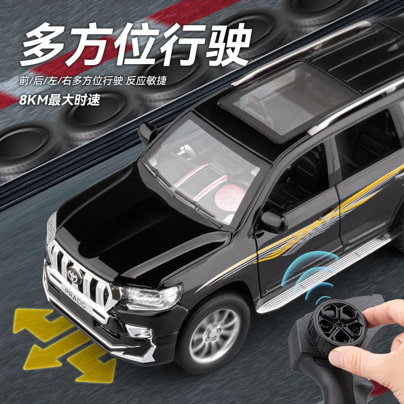 CHEZHI 1:24 Prado Car Remote Control Toy Model 's Gift Diecast Alloy Car Model Collectible