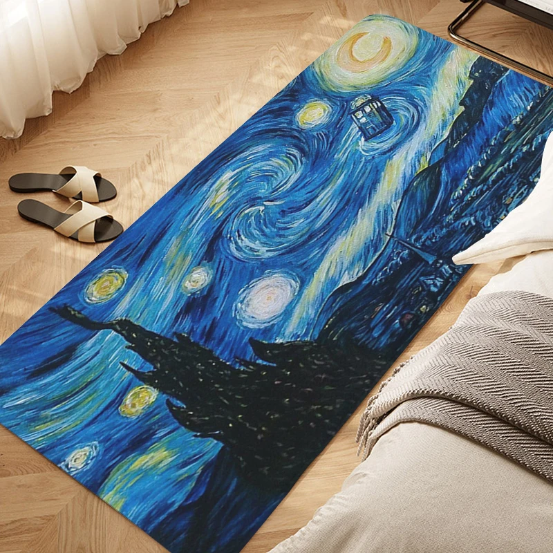 

Bedroom Rug D-Van D-Gogh Art Custom Doormat Living Room Floor Carpet Soft Balcony Hallway Kitchen Door Mat Slip-resistant Home