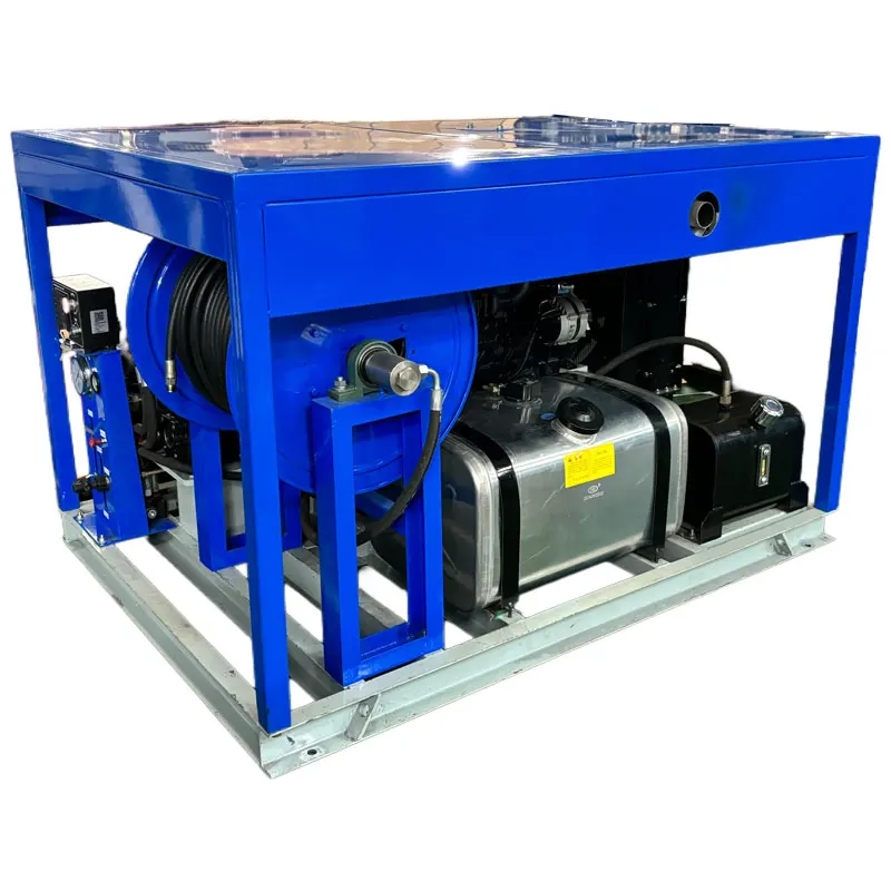 Diesel Driven Heavy Duty Drain Unclogging Machine Industrial Pipeline Dredger For Urban Wastewater Pipe Clearing