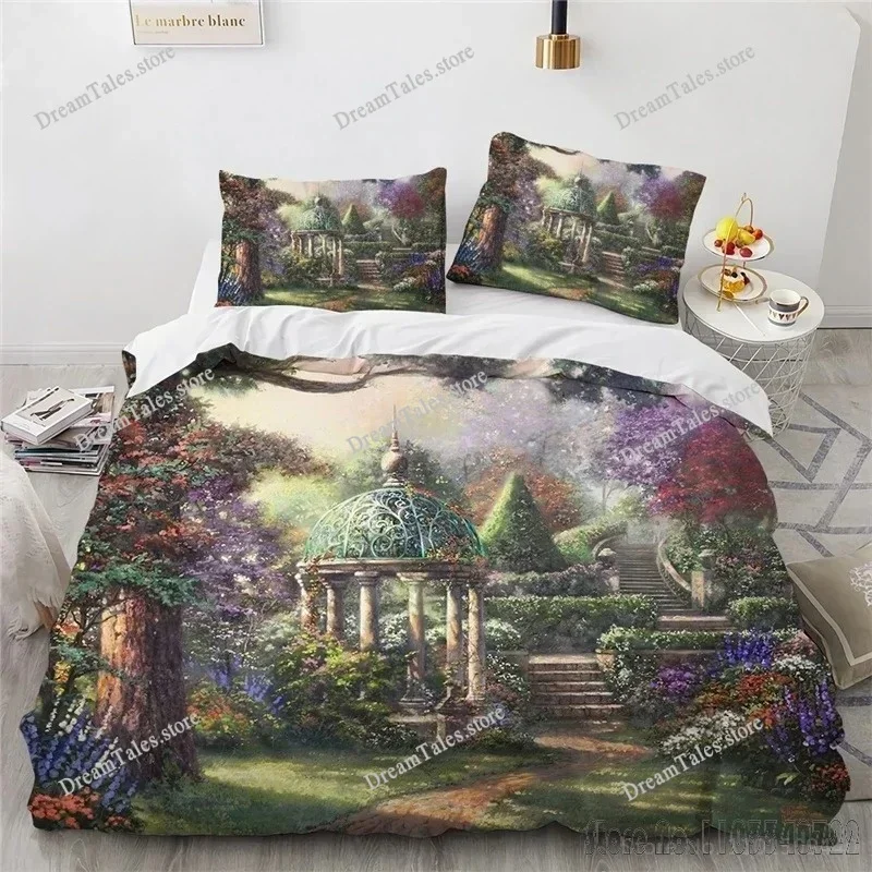 Cinderella Princess Love Child Duvet Cover Set HD Comforter Cover Bedclothes for Kids Bedding Sets Bedroom Decor Luxury Gift