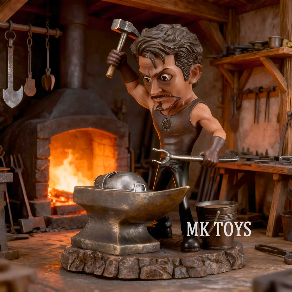 

20cm Anime The Avengers Figure Iron Man Forge Iron Action Figures Pvc Statue Desktop Ornamen Collection Model Toys Gifts