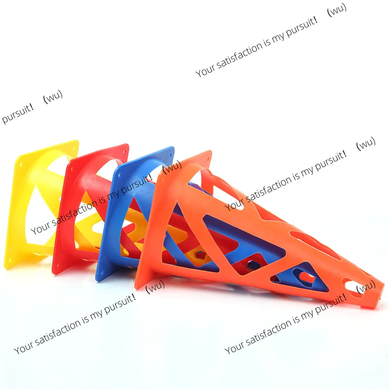10PCS Soccer Cones Sign Disc Skates Agility Field Marker Football Gym Obstacle Training Roller Equipment Marking Cup Roadblocks
