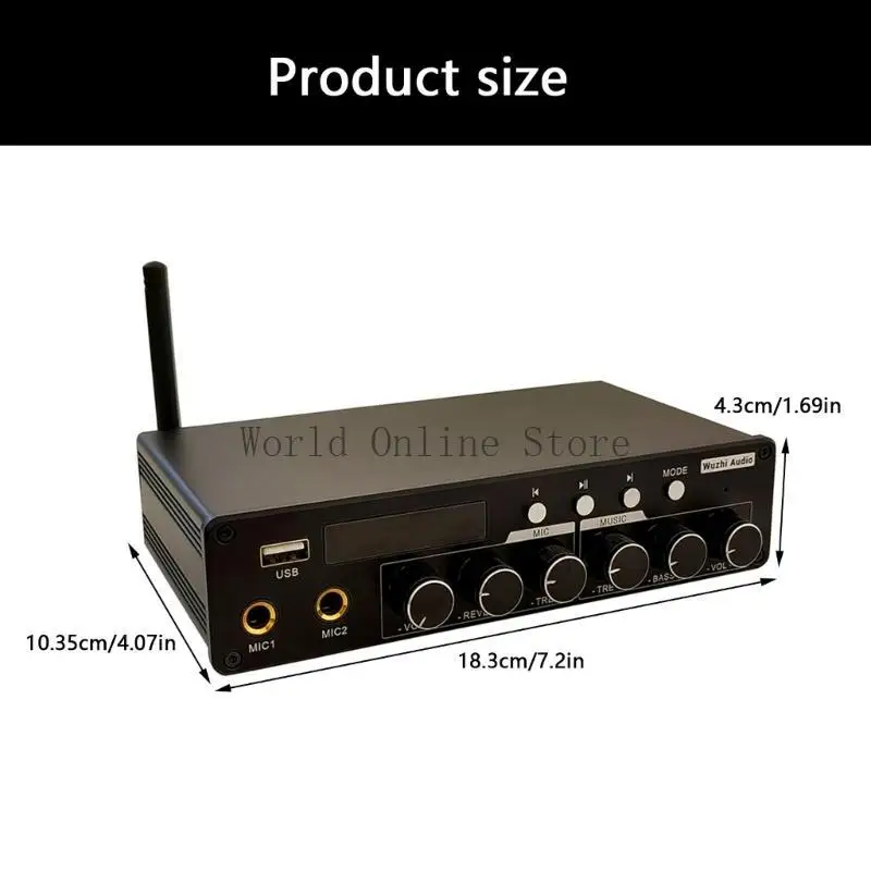 2.0/5.0/5.1 Kênh khuếch đại công suất âm thanh tương thích với bộ khuếch đại 200W 87HC