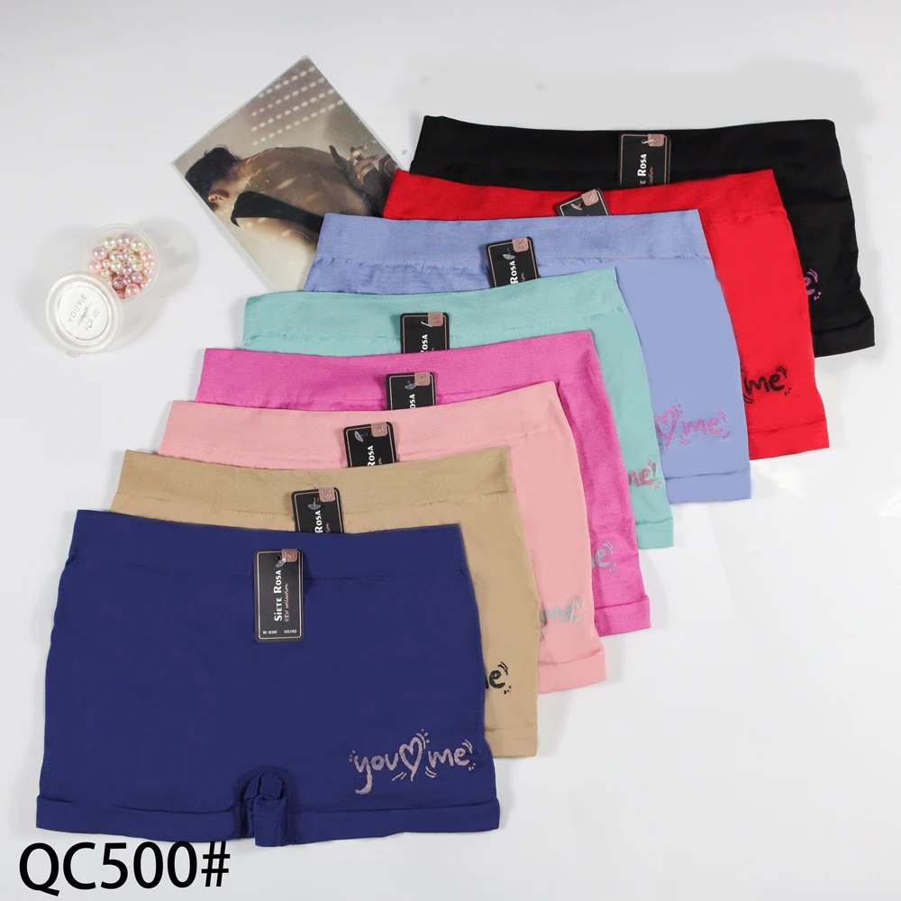 

8Pcs Women Boxer Briefs Random Colors Breathable Close-fitting Seamless Polyester Stretch Ladies Boxers