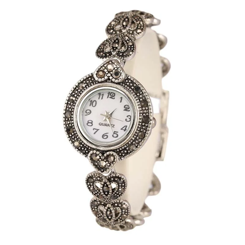 Vintage Luxury Bracelet Watch Women Rhinestone Ladies Elegant Watches Clock Quartz Wrist Watch Relogio Feminino Reloj Mujer