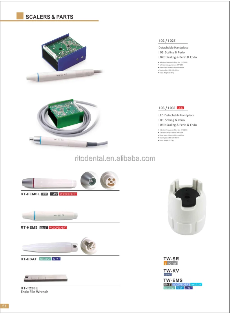 Den tal EMS LED Scaler Tube For Sirona C8+/Integ RT-TUC8-EMSL