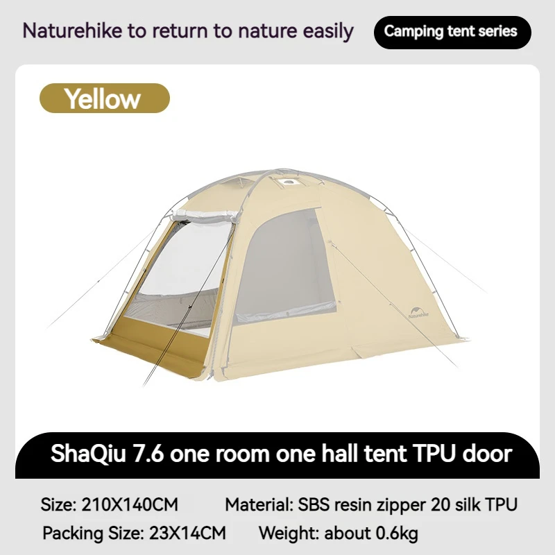 Naturehike Dune 7.6 Tent Accessories Floor Cloth TPU Door Dome 4-Season Tent 2-4 Person Family Outdoor Camp Travel Waterproof