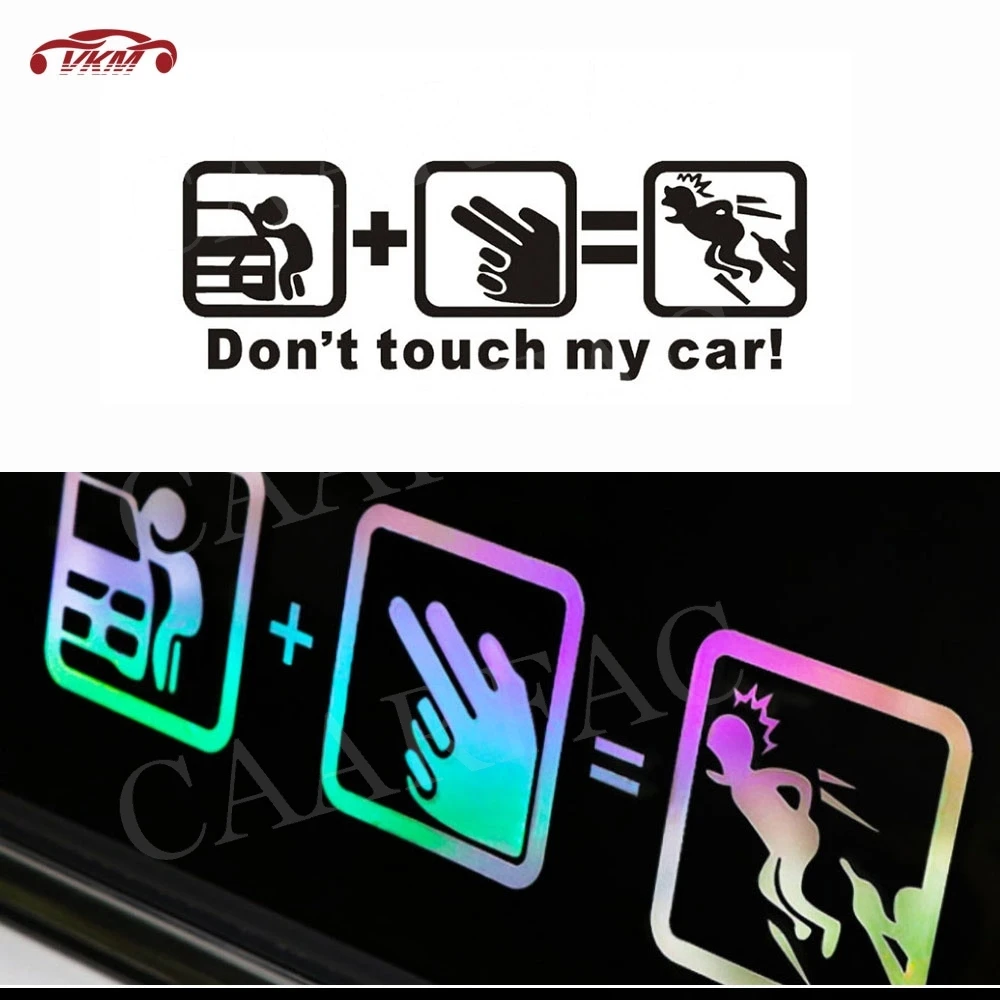 

Don't Touch My Car Car Sticker Creative Funny Personalized Car Decoration Stickers Car Window Accessories Car Body Decal