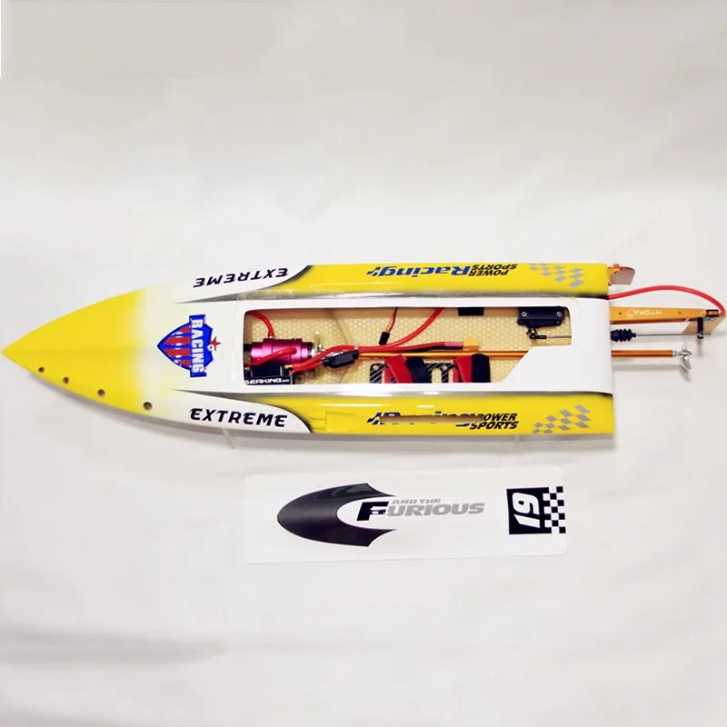 75cm 원격 조종 보트 70km/h 브러시리스 모터 MONO-1 울프 투스 원격 조종 보트 전복 방지 RC 보트 모델 RTR 성인용 장난감