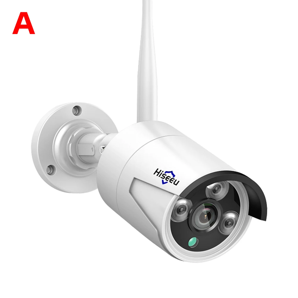Hiseeu 1536P Kabellose IP-Kamera mit 3,6-mm-Objektiv, wasserdichte Sicherheits-WLAN-Kamera für Hiseeu Wireless CCTV System Kits, IP Pro APP-Ansicht