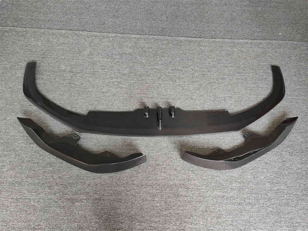 For BMW 8 Series G14 G15 840 850 2019+ AC Style Real Dry Carbon Fiber Universal Rear Spoilers Front Bumper Lip Diffuser Body Kit view 2