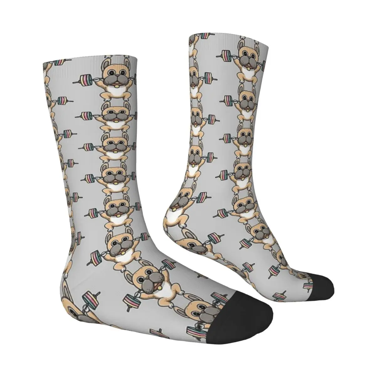 Niedliche Bulldogge Trainings strümpfe Erwachsene Männer Bodybuilding Haustier Socken warme weiche Harajuku Socken Winter Outdoor Anti Schweiß Socken Geschenk