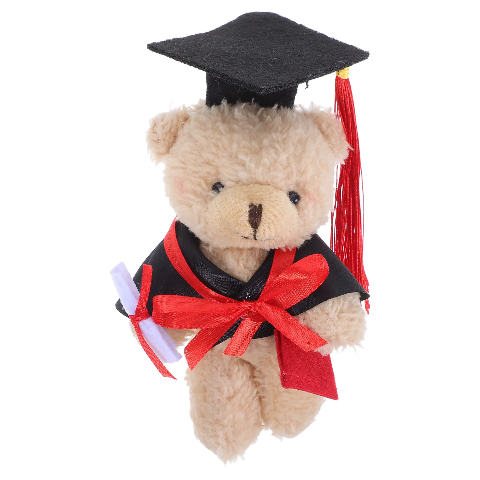 

Mini Graduation Bear Soft Stuffed Animal for Kindergarten College Celebration Decorations Party Favors Gift with Cap Chain
