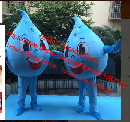 Hot Selling EVA Material Pink Blue Water Drop Mascot Costume Movie Props Role-playing Cartoon Suit Advertising Game 525