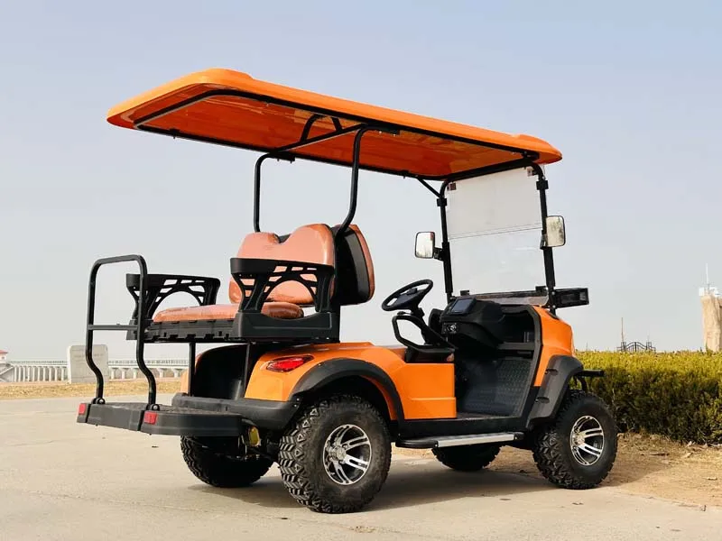 4 عجلة عربة جولف الكهربائية 4x4 على الطرق الوعرة نادي السيارات 4 مقاعد عربة جولف 48 فولت/60 فولت/72 فولت بطارية ليثيوم عربة جولف #5