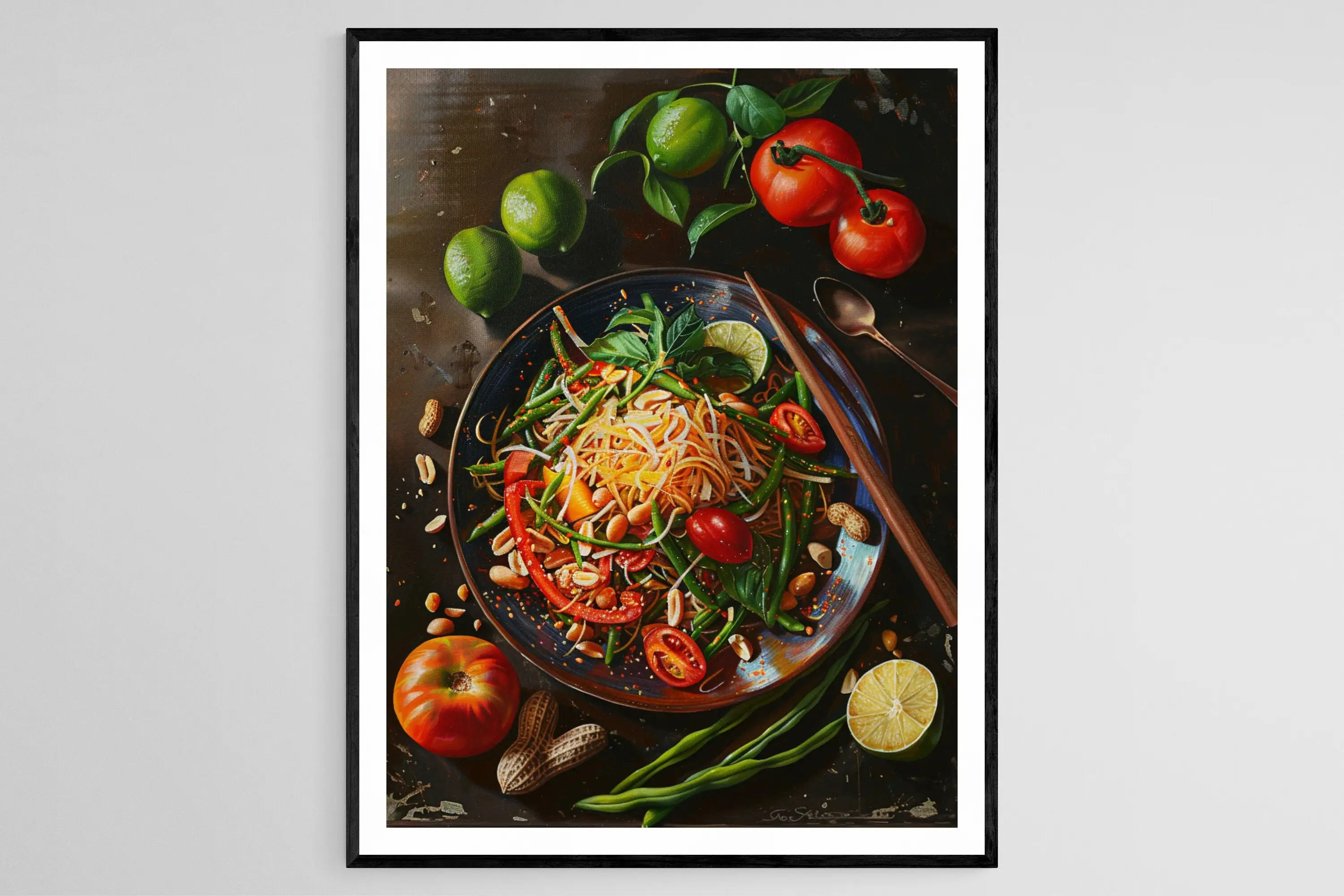 Mexican Quesadilla Baklava Dessert Thai Mango Sticky Rice Poster Print Wall Art Pictures Canvas Painting Room Home  Gift