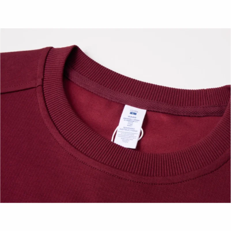 تصميم مخصص للشعار الخاص بك جودة عالية طباعة شخصية التطريز جولة الرقبة البلوز للرجال / النساء للجنسين السترة #6