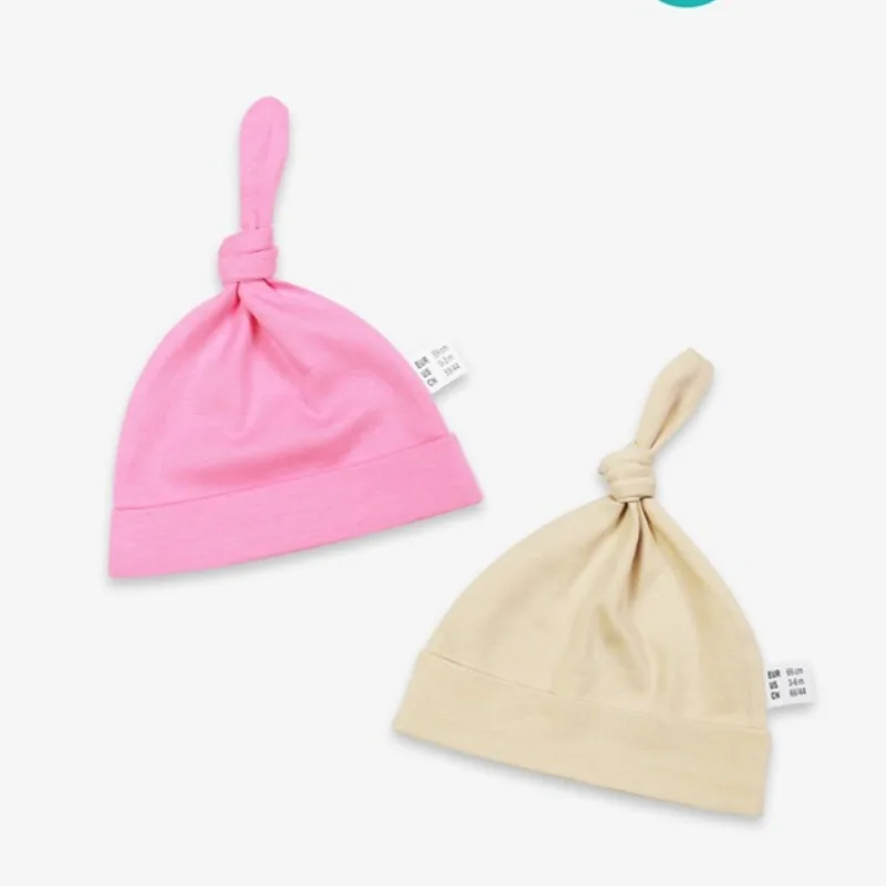 

Knotted caps Boys Girls Sleeping caps Unisex baby cute baby caps
