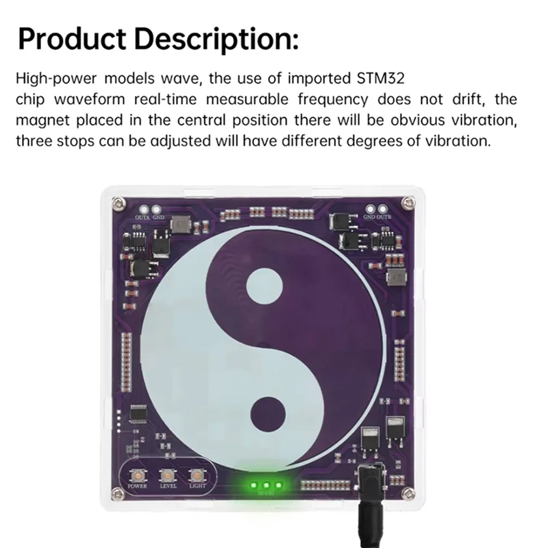 N09R-7.83Hz Schumann Wave Generator High Precision Sine Wave Signal Generator Adjustable Output Strength Wave Low Pulse