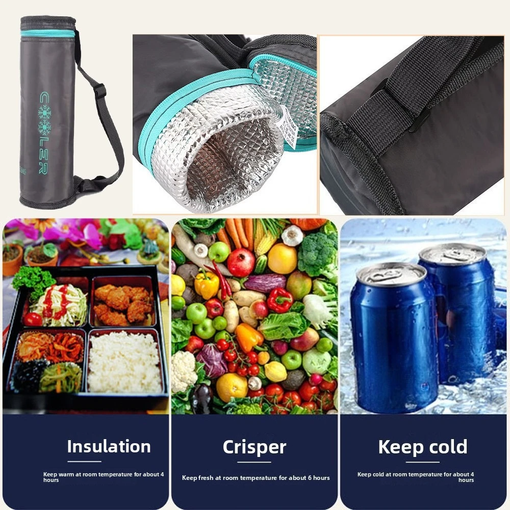 Bolsa termo portátil D5, soporte para botella, bolsa para botella de agua, impermeable, para deportes al aire libre, viaje, calentador de botella de agua aislado, bolsa refrigeradora