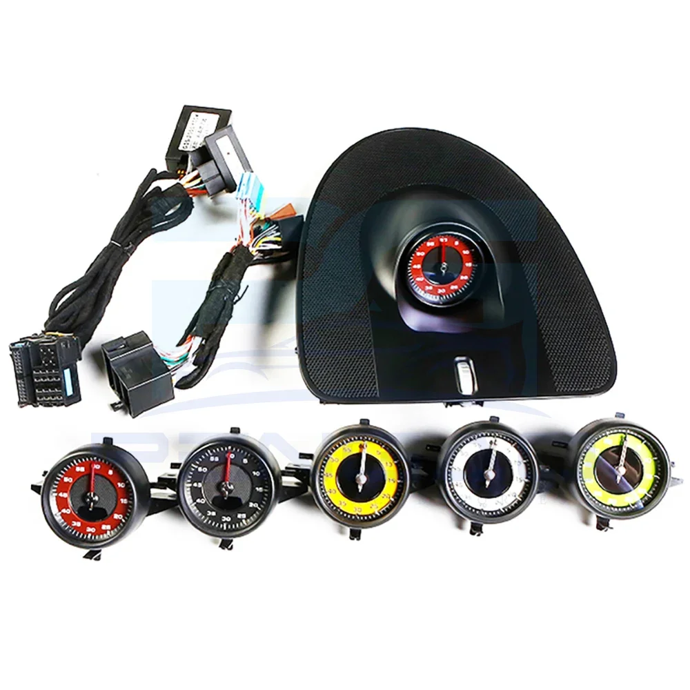 

Stopwatch for porsche cayenne 2004-2010 Central control stopwatch instrument panel compass cover modified interior accessories