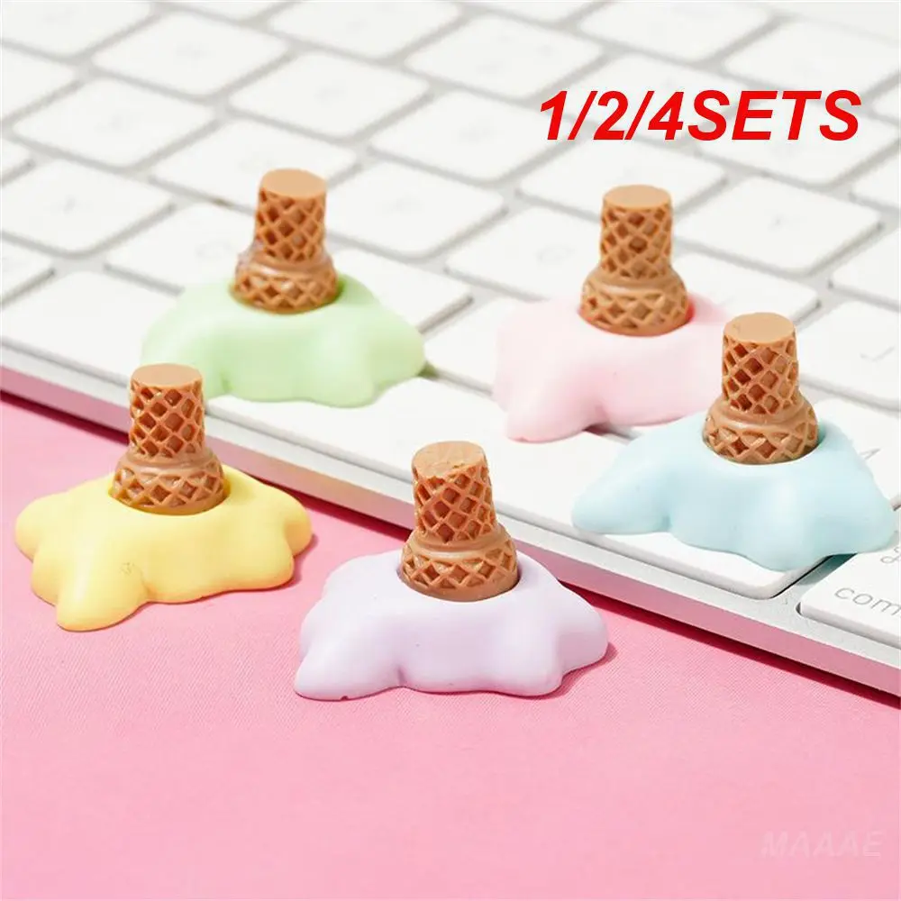 1/2/4SETS Hair Accessories Realistic Design Compact Mini Resin Personal Accessories Crafts Practical And Beautiful