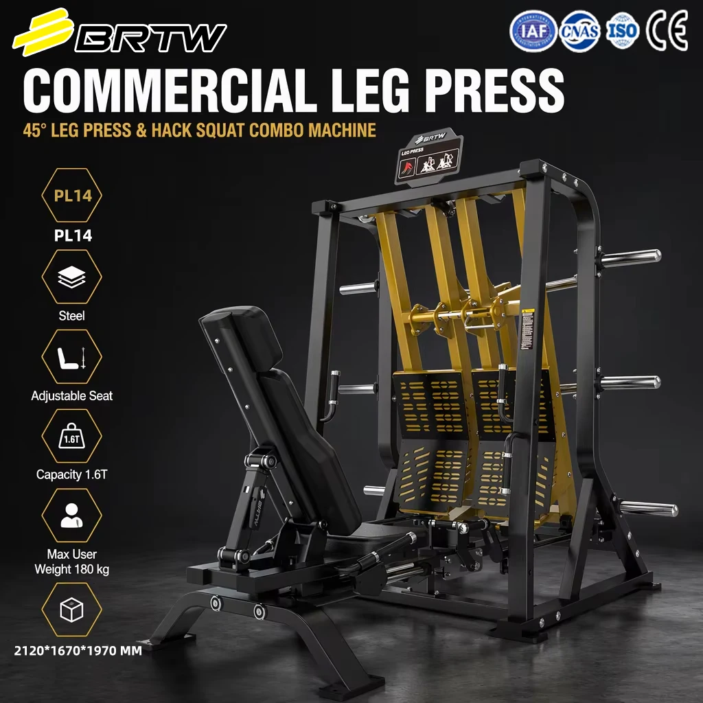 Commercial Fitness Equipment Manufacturer CE Approved Commercial Leg Press Gym Machine for Bodybuilding Training Studio