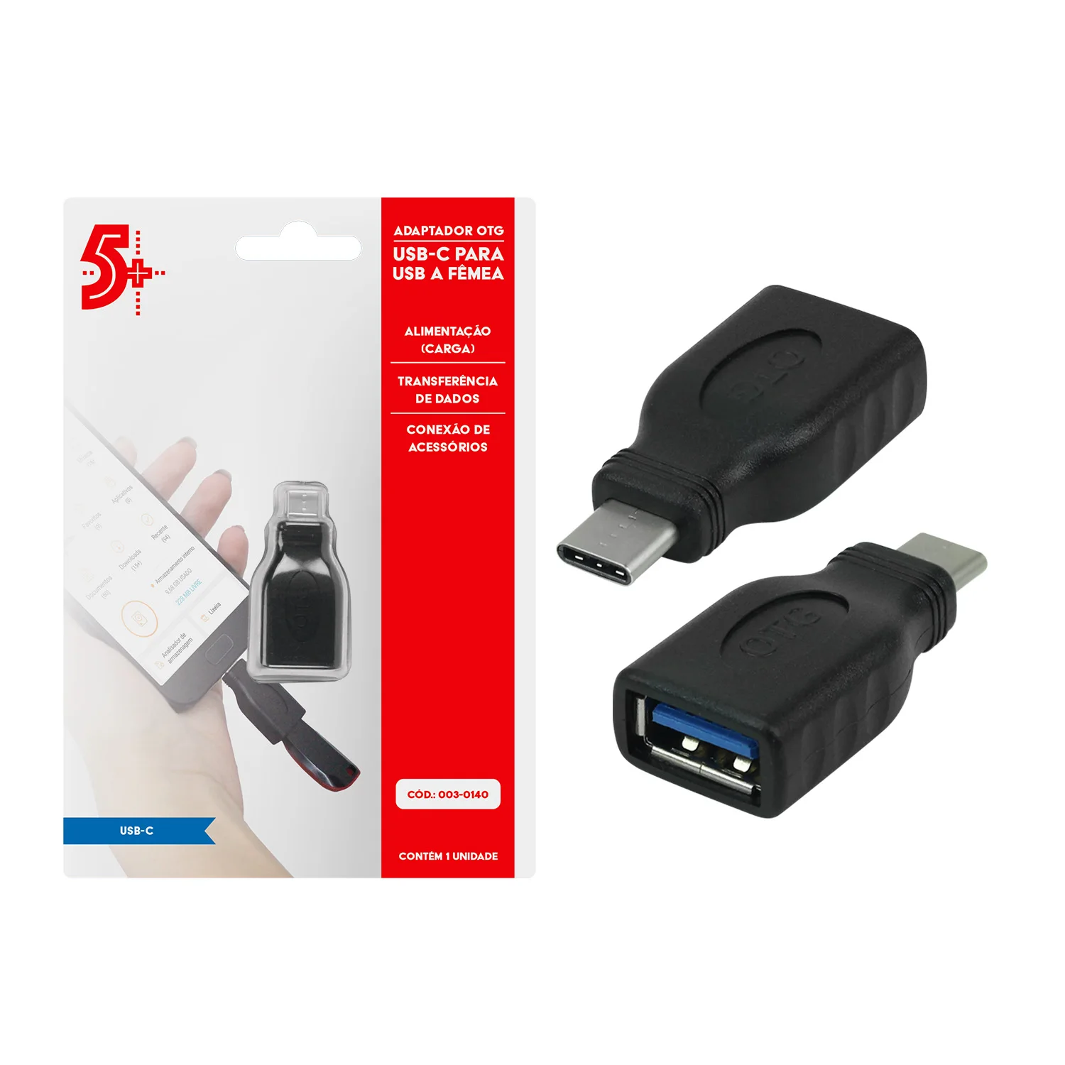 Otg Usb-C Type-C Male X Usb 3.0 Female Adapter